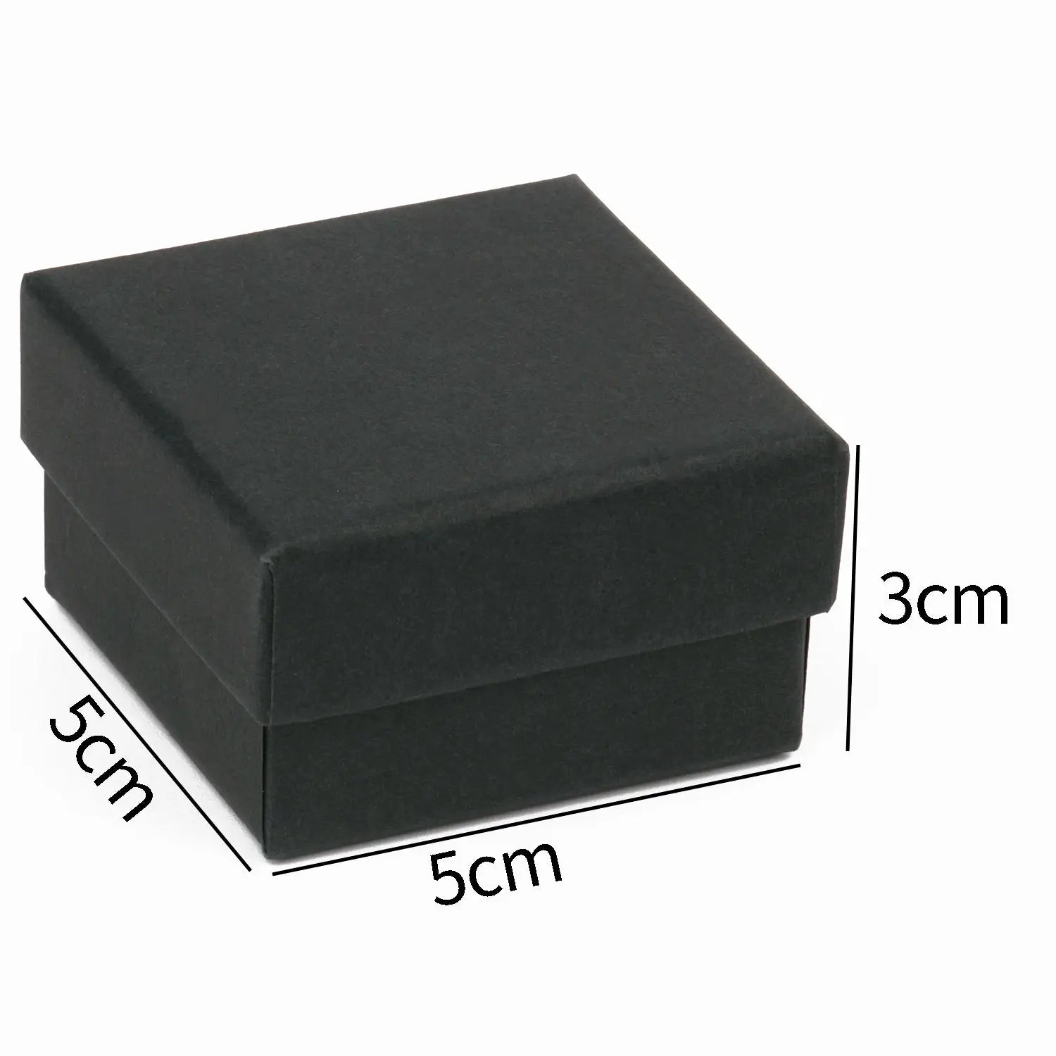 Black Square Jewelry Display Gift Box Organizer for Ring Earring Brooch Necklace Bracelet Engagement Packaging Boxes