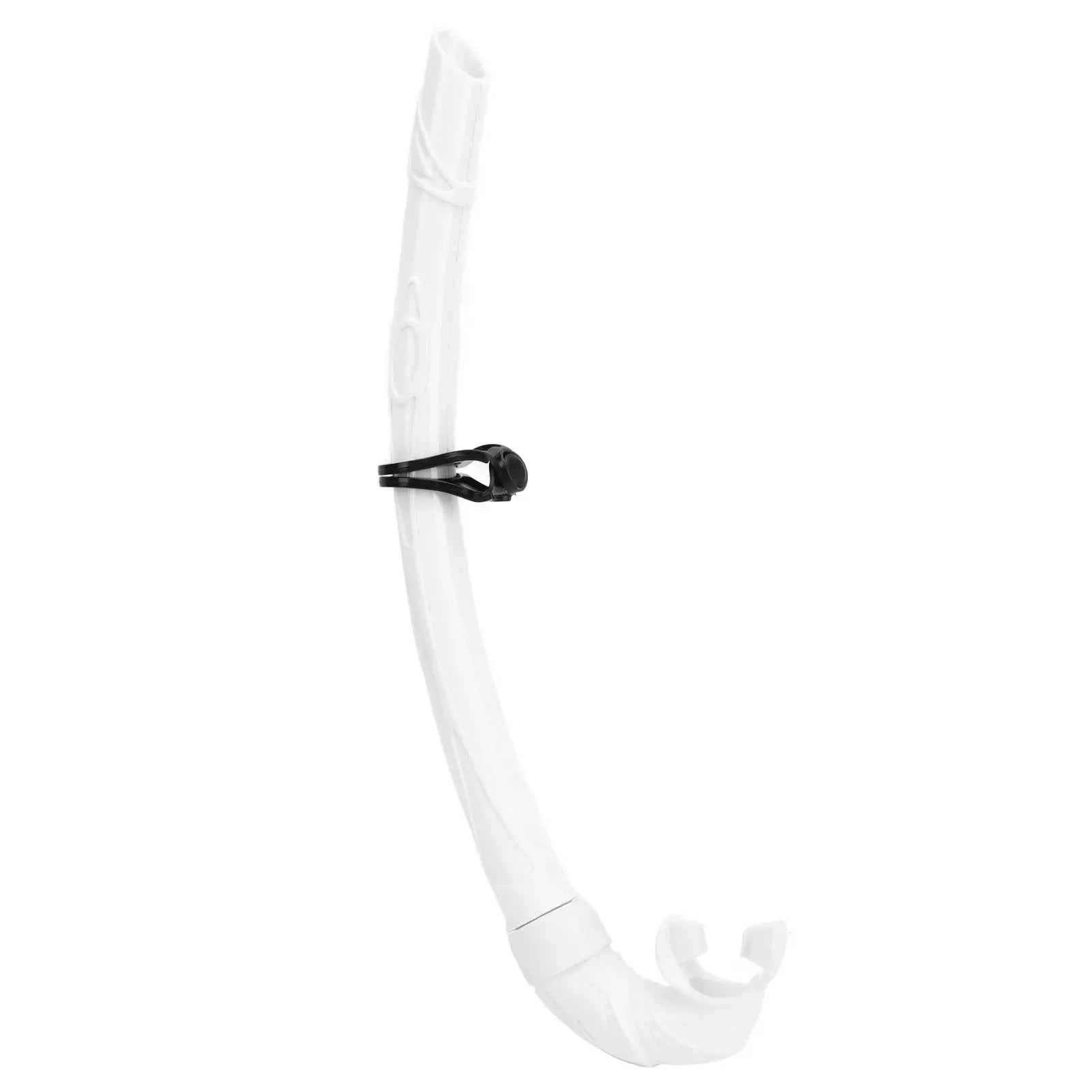 Qiilu PVC Easy Breath Snorkel With Comfortable Silicone Mouthpiece For Scuba Diving And Freediving Equipment
