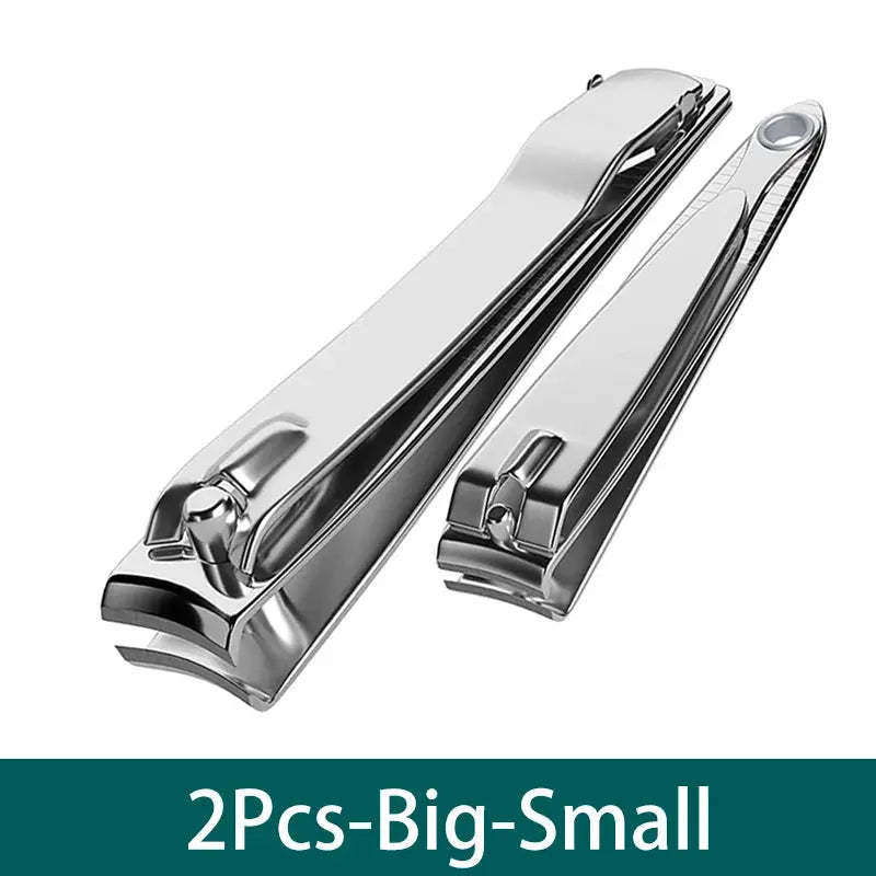 Splash Resistant Nail Clippers Stainless Steel For Hard Nails Durable Wide Jaw Grooming Tool