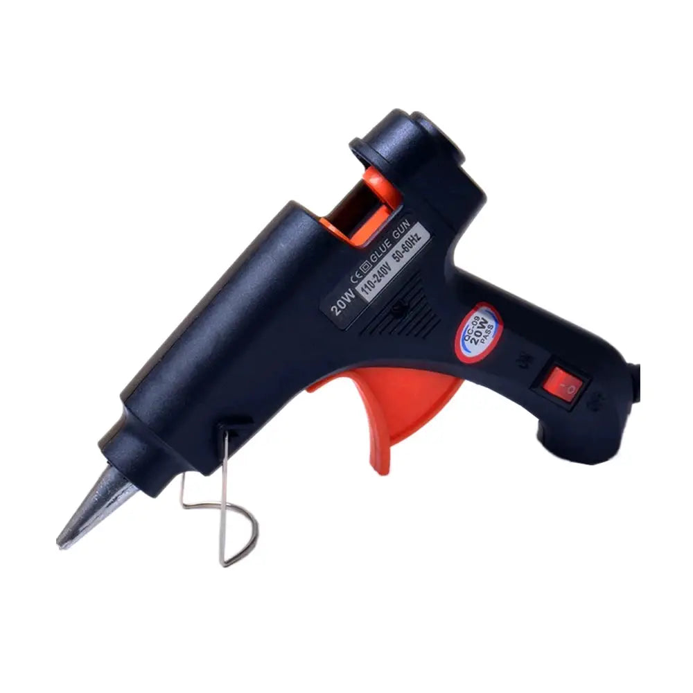 20W Hot Melt Glue Gun Mini DIY Tool For Household And Light Industrial Use 7mm Glue Sticks Anti Drip Nozzle EU Plug