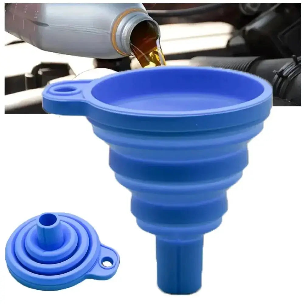 Car Long Stem Anti Splash Fuel Funnel For Gasoline And Oil Refueling Plastic Auto And Motorcycle Tool