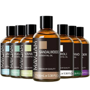 MAYJAM 100ML Essential Oil With Dropper Sandalwood Lavender Eucalyptus Vanilla Aroma Oil For Humidifier Candle Burner