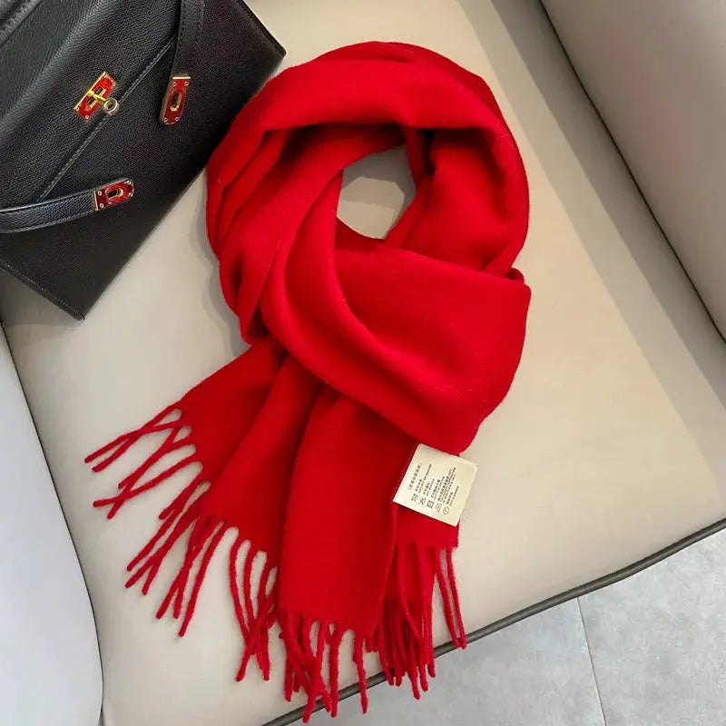 NordicWeave Winter Narrow Wool Scarf 28 Color Options 100 Percent Wool Lightweight Yet Warm Unisex