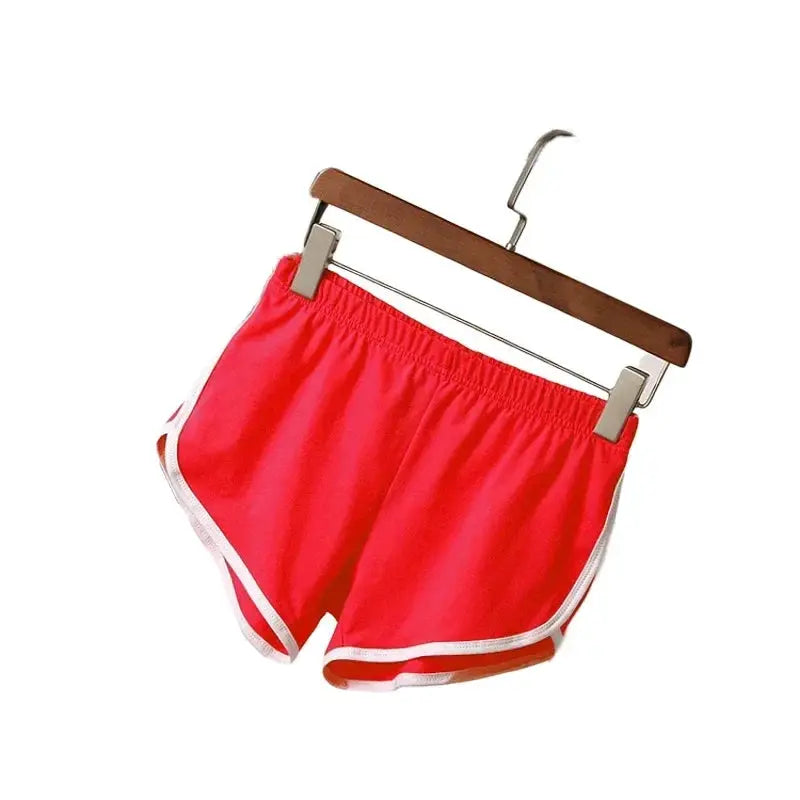 VivaFit Womens Casual Fitness Shorts Slim Fit Breathable Cotton Blend For Running Cycling And Gym