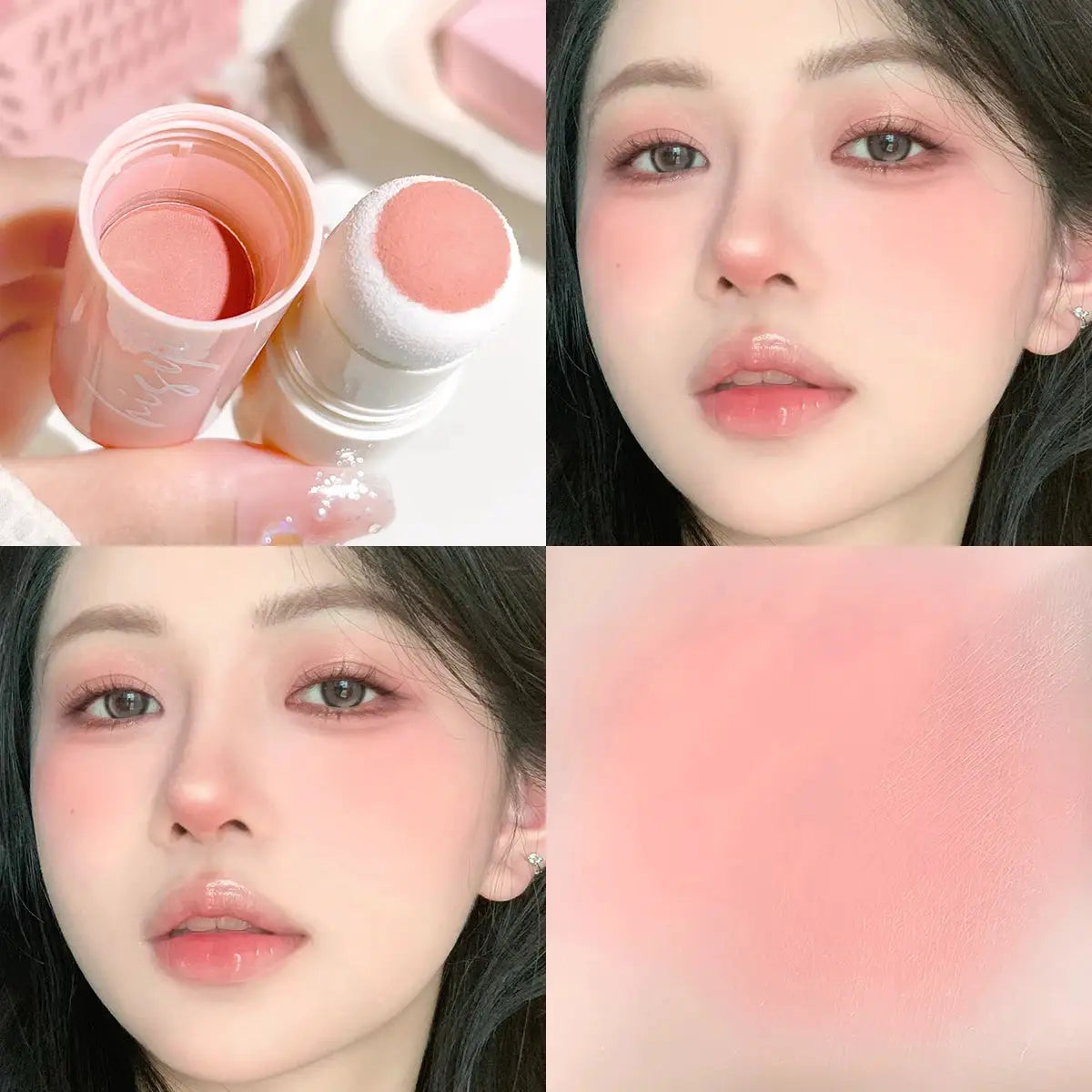 HISYI Yunrou Soft Fog Blush Stick Dual Use Lip And Cheek Tint Cloud Velvet Texture Brightening Finish
