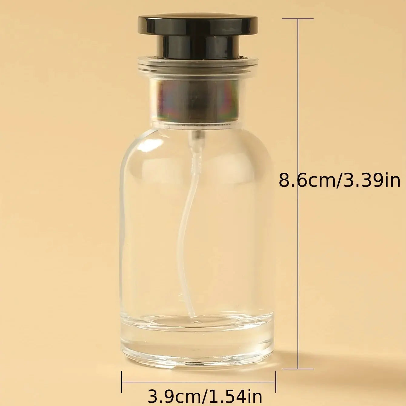 Five 30ml Glass Perfume Spray Bottles Set Portable Travel Empty Containers For Fragrances Colognes And Essential Oils