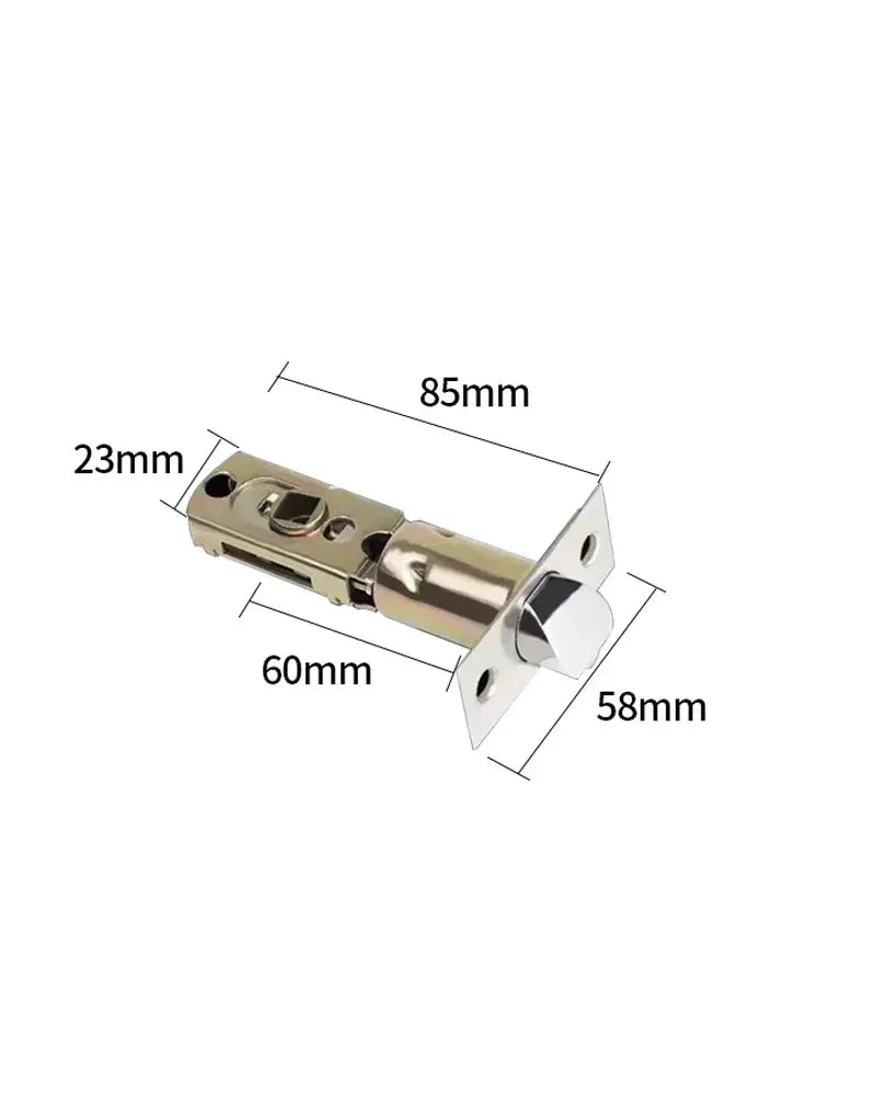 Smart fingerprint door lock latch by Simples Market, silver metal for wooden doors with Bluetooth and NFC