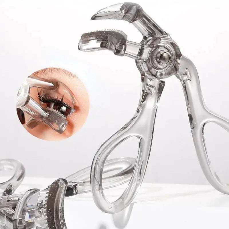 Dual Type Eyelash Curler With Comb Wide And Partial Clip Options Waterproof Long Lasting Natural Curl Unisex Certified