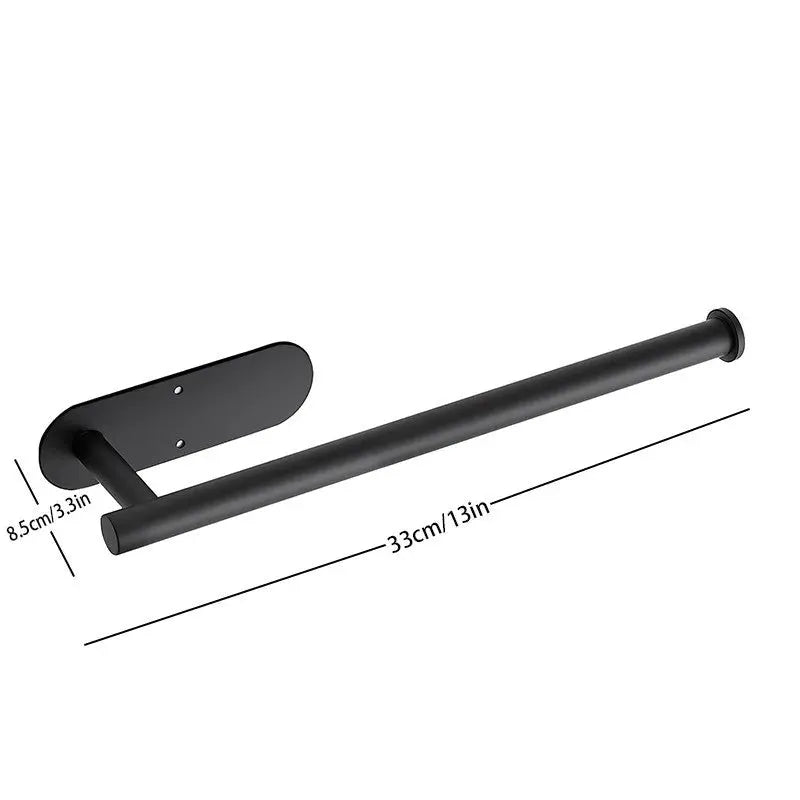 Kitchen Paper Towel Holder Adhesive Wall Mount Toilet Roll Dispenser Napkin Rack Cabinet Storage Bathroom Accessories