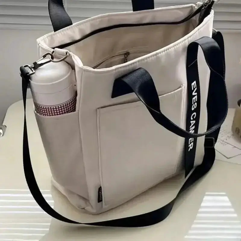 UrbanCarry Casual Tote Bag Large Capacity Waterproof Nylon Canvas For Everyday Use