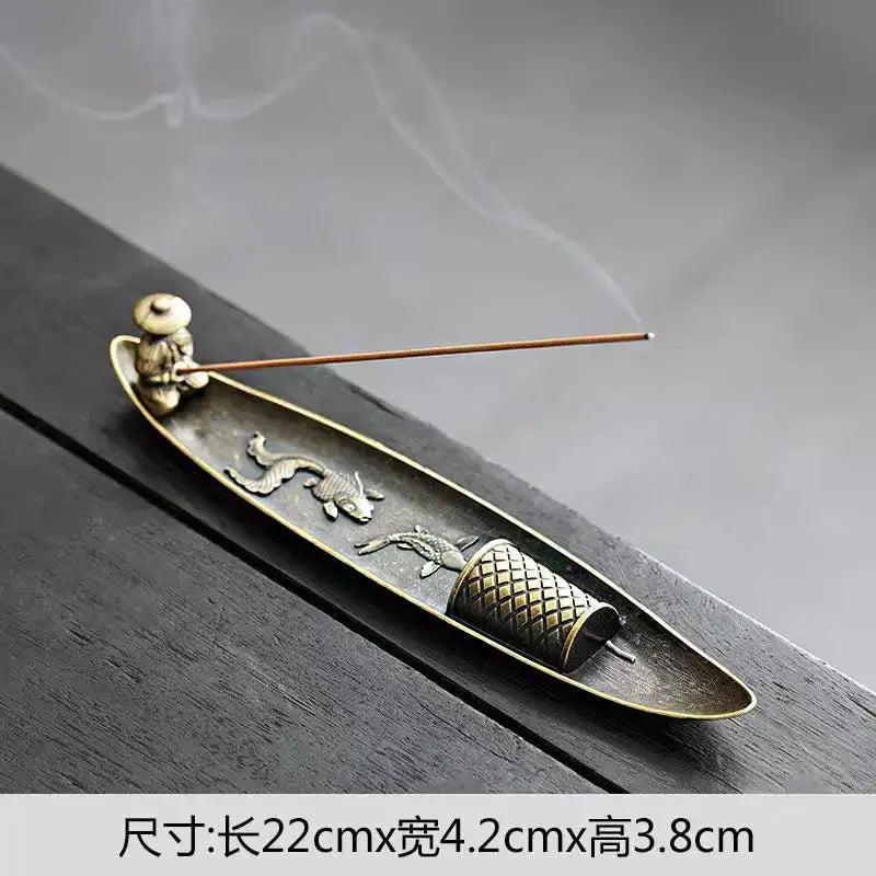 Metal Censer Holder for Incense Sticks 2mm Diameter 20cm Length Elegant Living Room Decor - Simples Market
