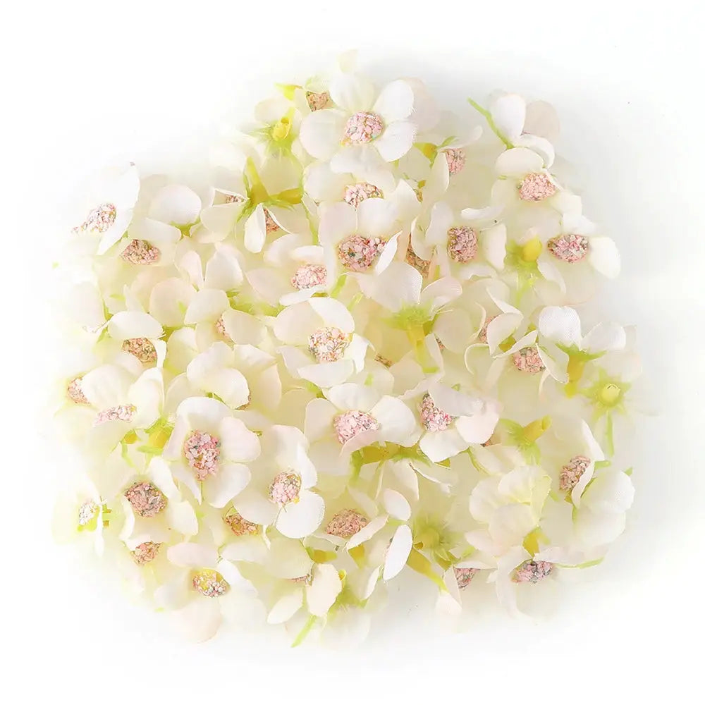 50 Piece Mini Artificial Rose Flower Heads Silk Fake Flowers For Home Decor Wedding Decoration Craft Wreaths Gifts