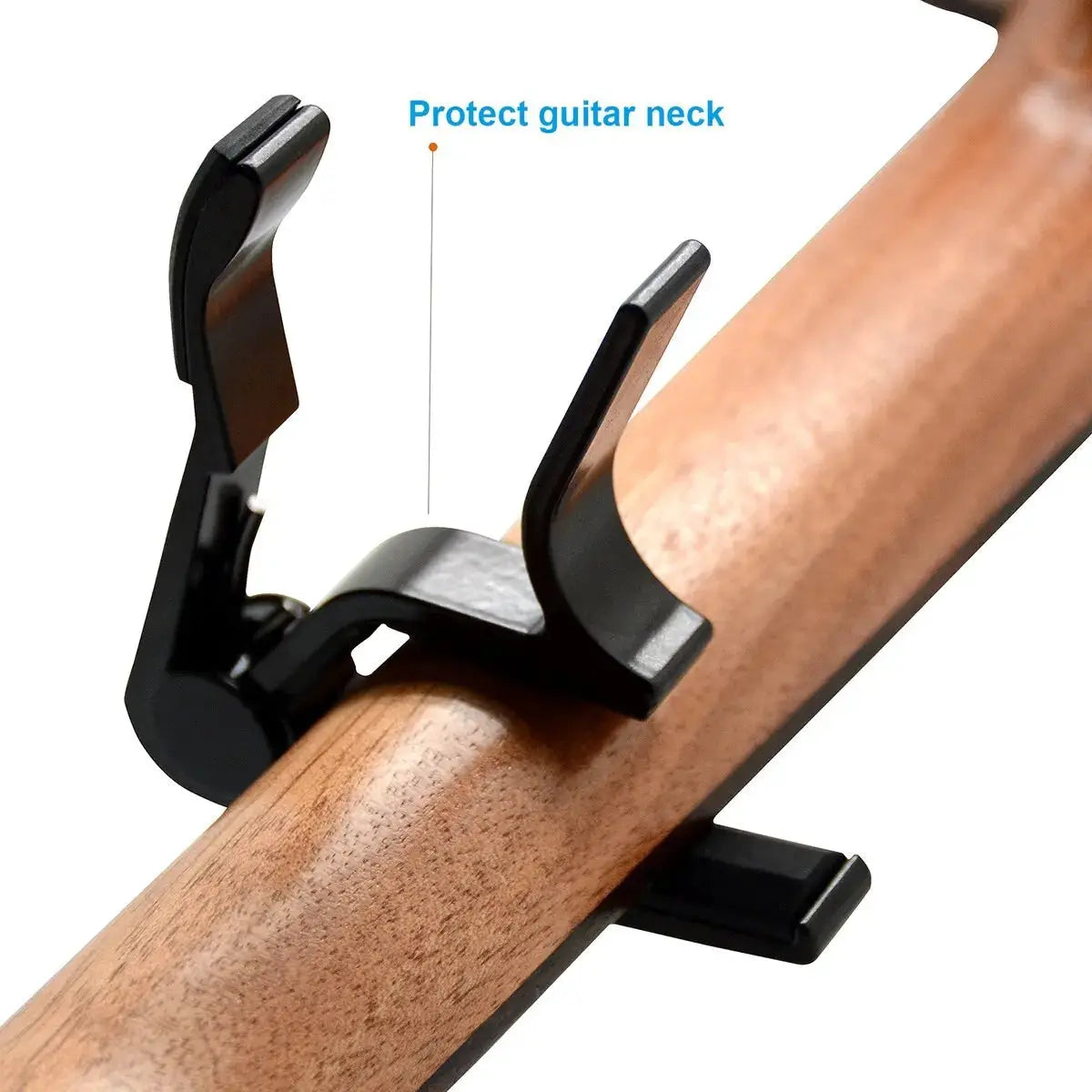 Single Handed Guitar Capo for Acoustic and Electric Guitars Aluminum Quick Clamping Black