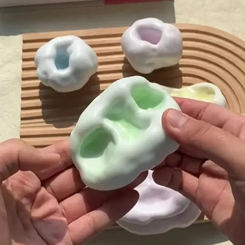 Shapeable Vacuum Squishies Sand Ball Noisy Grape Stress Ball Desktop Squeezing And Soothing Gift