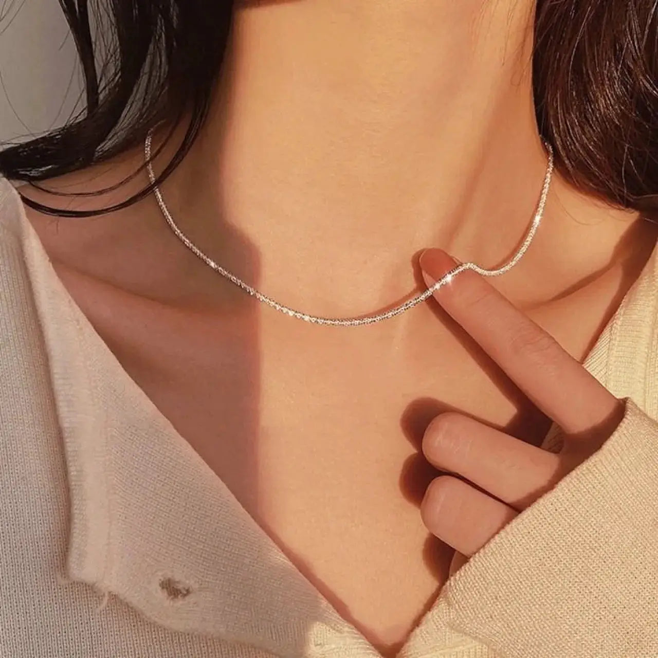Double Layer Butterfly Necklace For Women Sparkling Collar Chain Exquisite Jewelry For Banquets Parties Holiday Gift