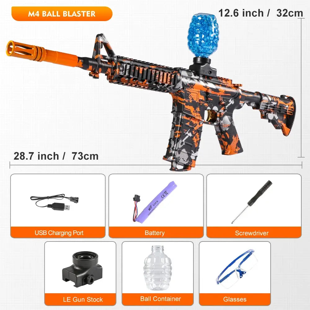 M416 Electric Blaster Gun Set High Precision Shooting Toy For Outdoor Play And Birthday Gift Ages 14 And Up