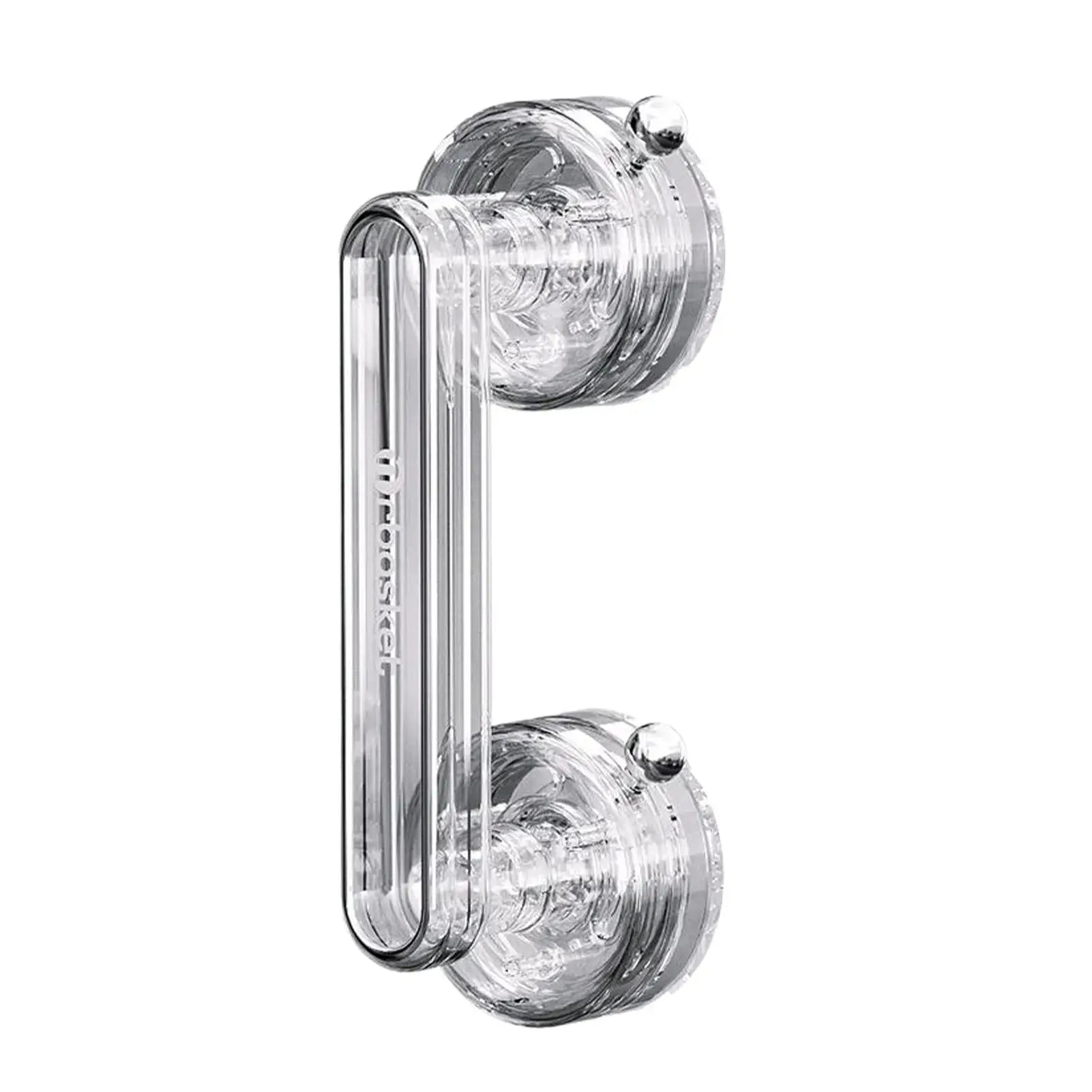 Transparent suction-cup bathroom handrail grab handle by Simples Market