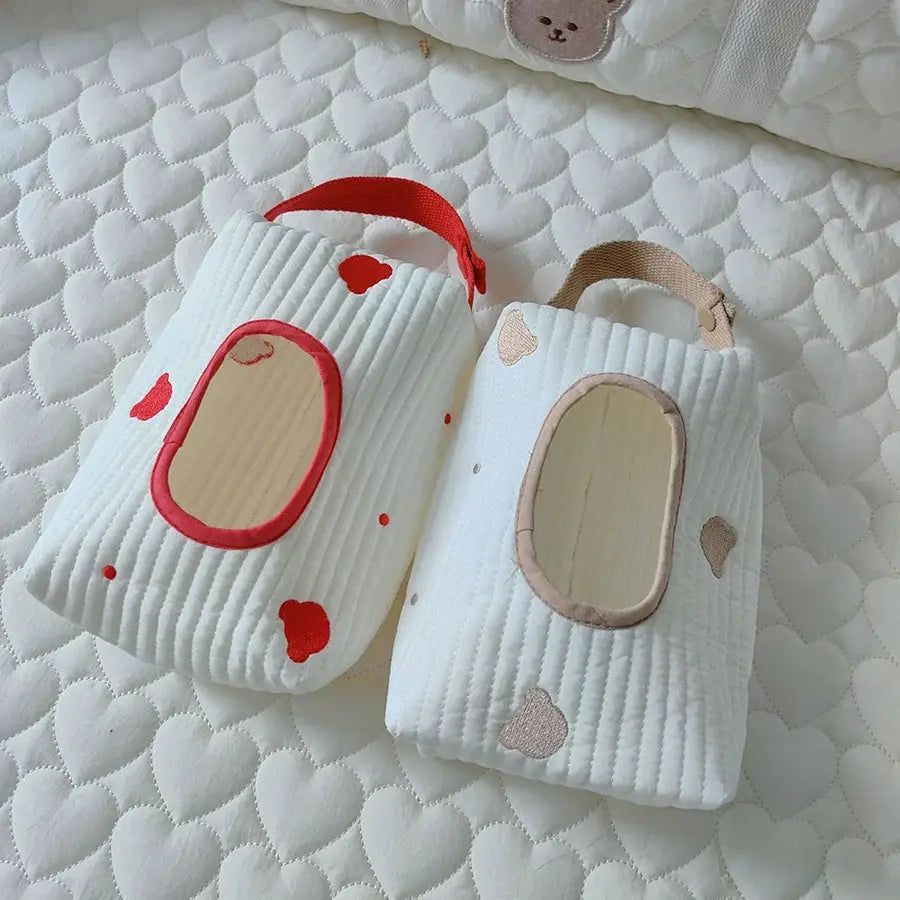 Cartoon Critter Car Tissue Box Holder With Flippable Animal Cover For Wet Wipes And Napkins