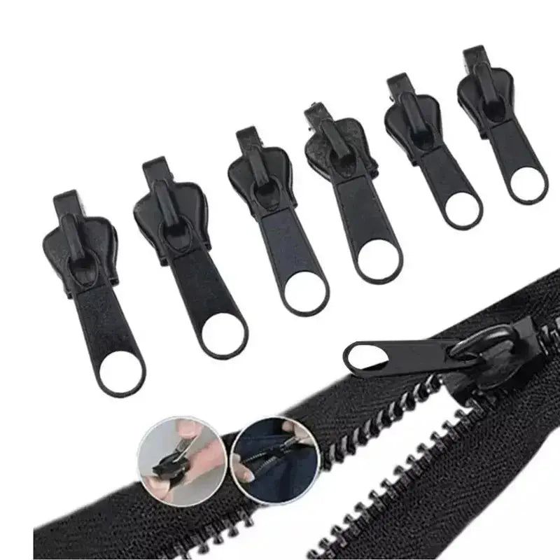 3 sizes universal zipper repair kit by Simples Market with black replacement sliders for bags and clothing