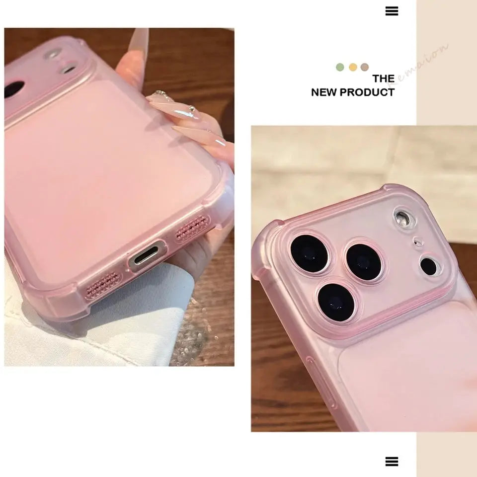 NovaGuard Cute Matte Clear Phone Case For iPhone 11 12 13 14 15 16 17 Pro Max Plus XR XS Shield Shockproof Protection