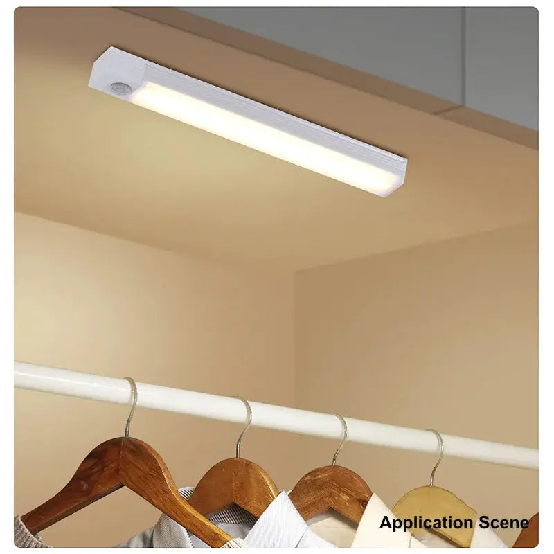 Wireless USB Rechargeable Motion Sensor LED Bar Light Night Light Portable Cordless Magnetic Cabinet Lamp For Kitchen