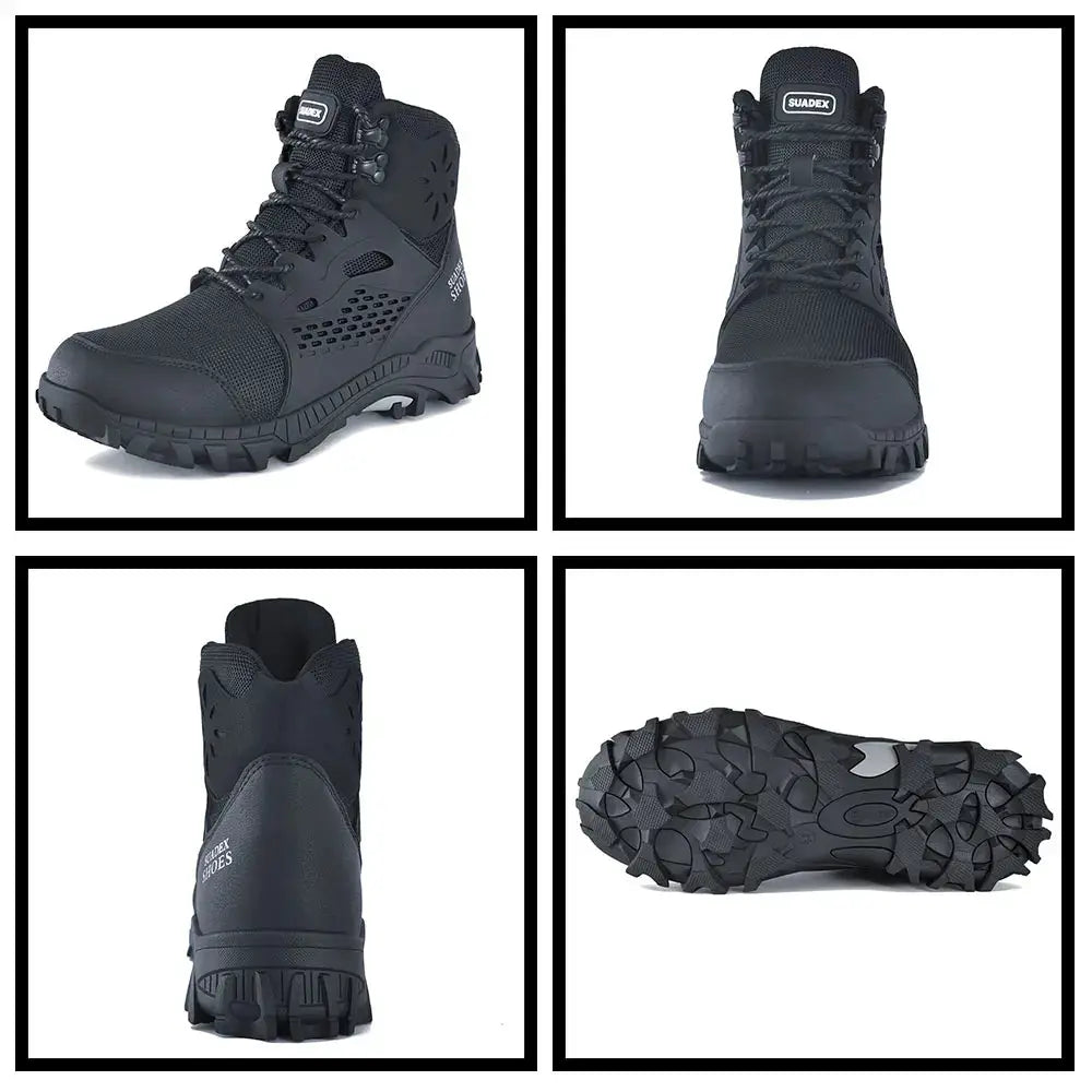 1 pair SUADEX S1 Safety Boots, black steel-toe anti-slip work footwear, Simples Market, EUR 37–48