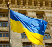 Ukraine Flag 90x150cm Polyester Banner For National Pride Decoration