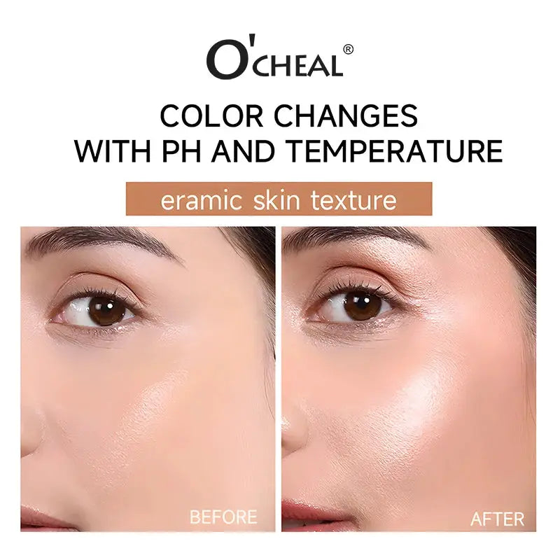 O'CHEAL Temperature Changing Foundation Stick Adaptive Shade Natural Matte Coverage and Pore Minimizing