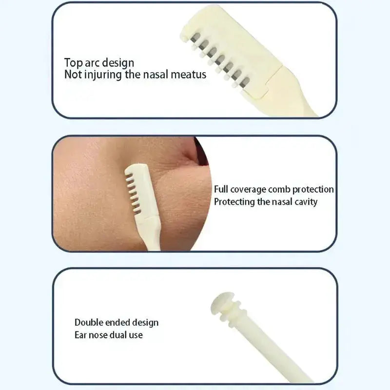 Clean And Trim 360 Degree Rotating Nose Hair Trimmer With No Dead Angles Eyebrow Shaping For Men Facial Care