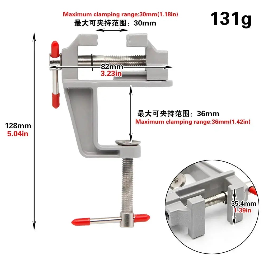 Mini Table Clamp Pliers For DIY Crafting And Carving Flat Mouth Stationery Clamp For Precise Work Fixed Fixture
