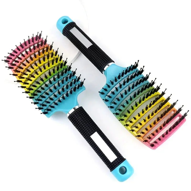 NovaGlow Magic Scalp Massage Hair Brush For Wet Curly Hair With Non Slip Handle Detangling Tool
