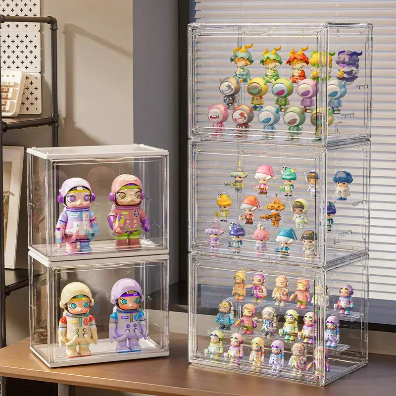 Three Layer Acrylic Blind Box Storage Box For Collectible Figures And Action Figures, Desktop Display Case