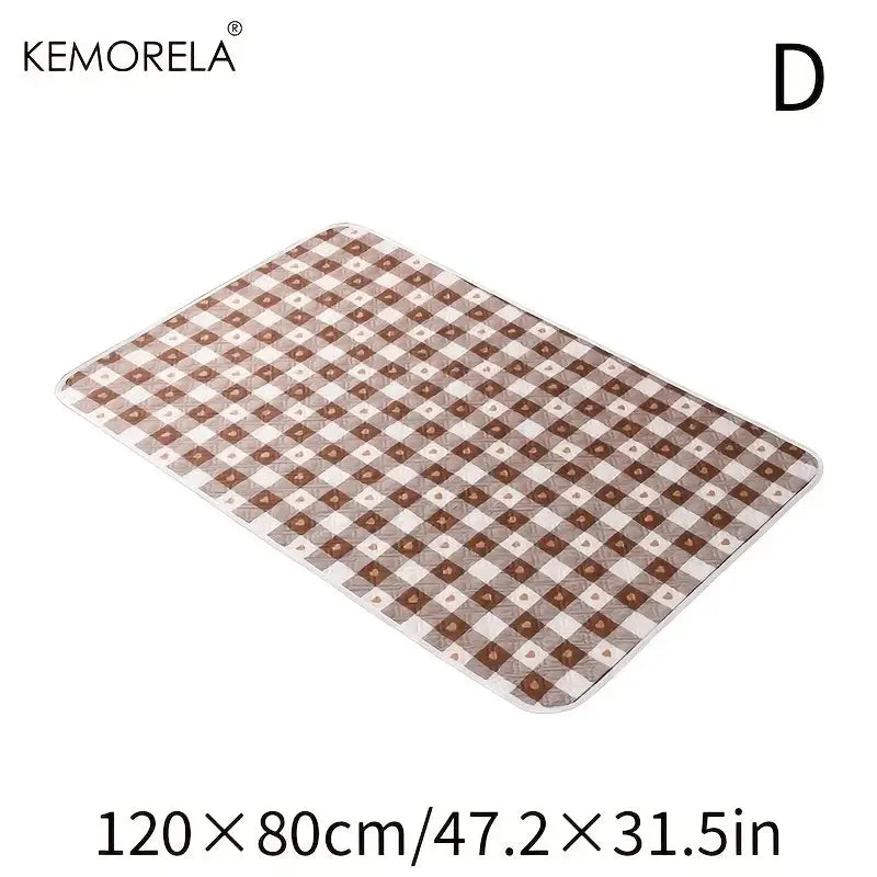 Kemorela Washable Cage Mat 31x47 1 Pack for Guinea Pigs Hamsters Rabbits Non Slip Absorbent Bedding