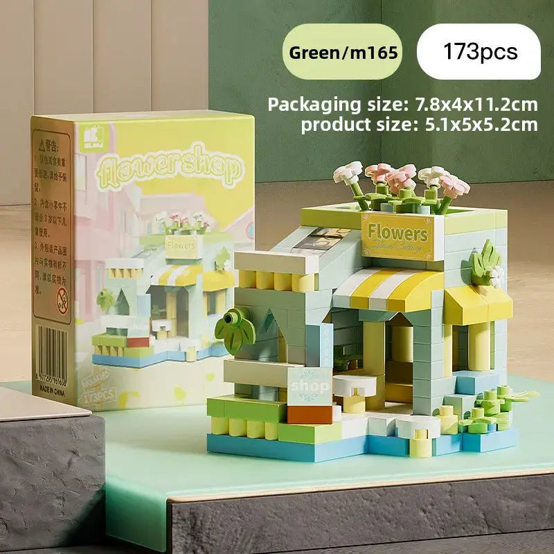 Christmas Micro Building Block Set Santa Claus and Reindeer Puzzle Table Decor for Kids and Adults