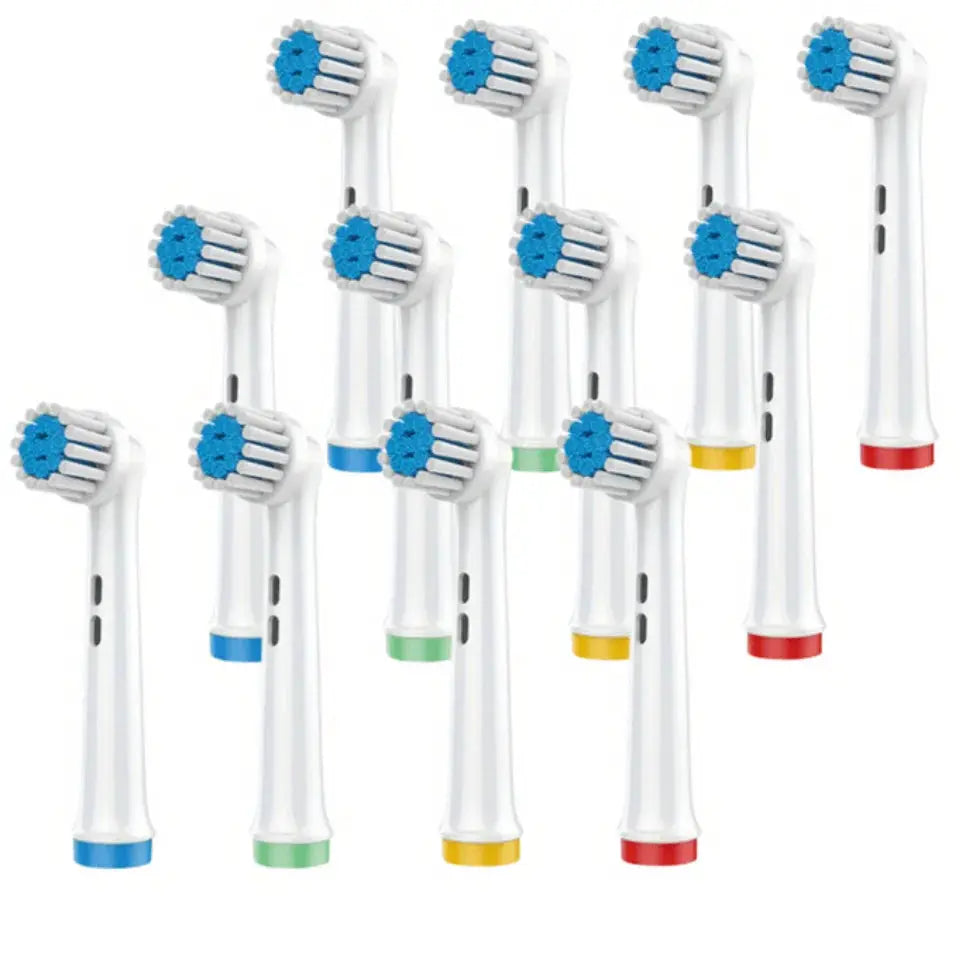 Oral B Compatible Replacement Toothbrush Heads For Braun Electric Toothbrushes With Soft And Medium Nylon Bristles