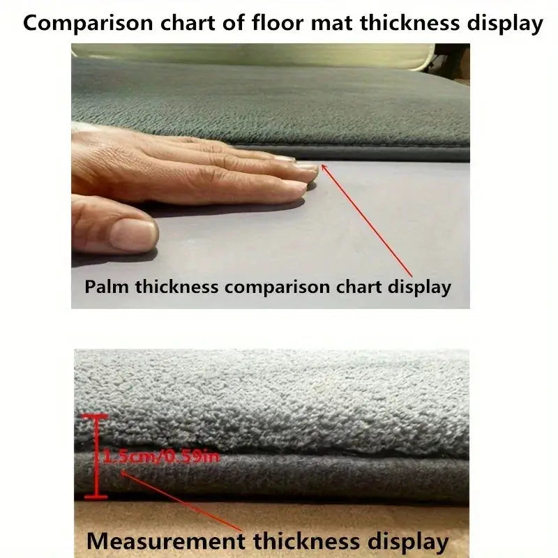 U Shaped Toilet Mat Memory Foam Bath Mat Non Slip Super Absorbent Bathroom Carpet
