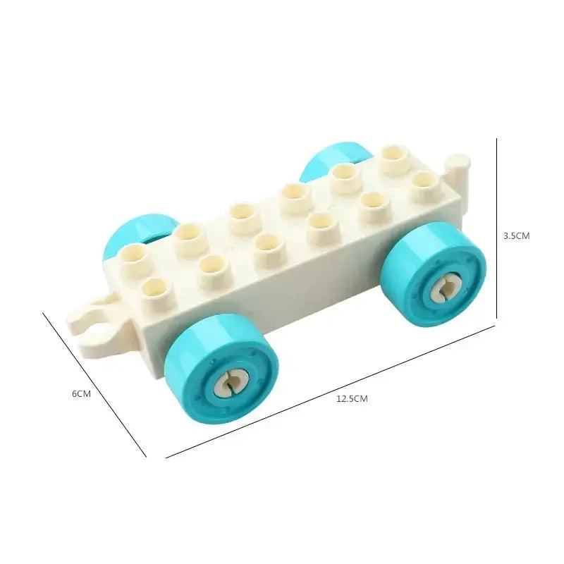 Big Building Blocks Compatible With Large Bricks Road Plates Car Parking Fuel Station Traffic Educational Toys For Kids