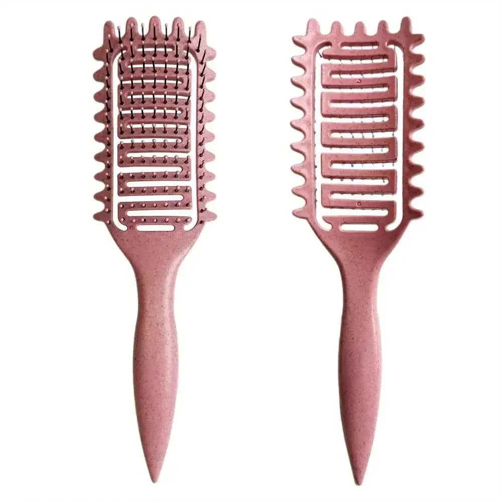 Curl Define Styling Brush For Detangling Hair Comb Hollow Out Wet Curly Hair Shaping Curls Barber Hairdressing Tool