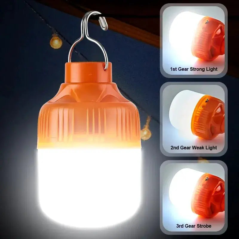 TrailGlow USB Rechargeable LED Camping Lantern High Brightness Portable Outdoor Light For Camping And Emergencies