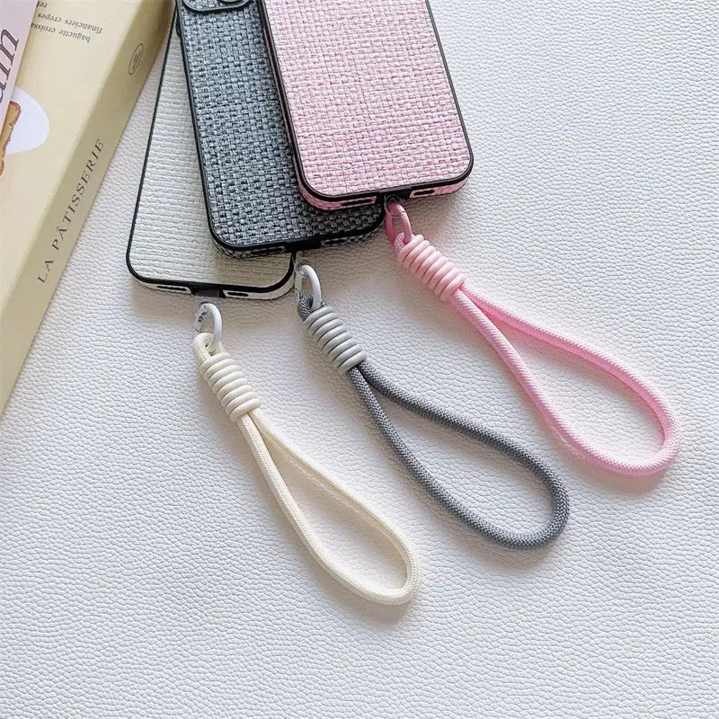 Mobile Phone Lanyard Strap With Patch Attachment For Secure Phone Case Rope Keychain And Hanging Chain