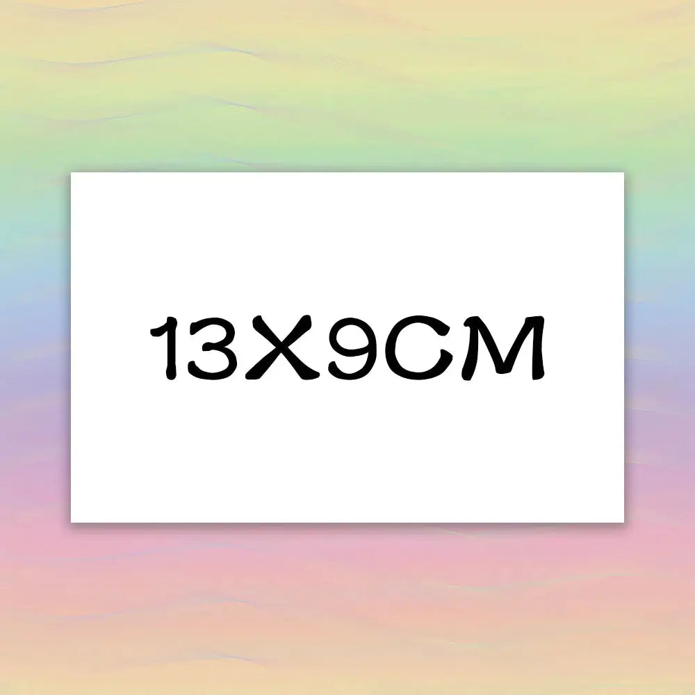 Thank you card, 13x9 cm white card on pastel gradient background