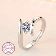 925 Sterling Silver Ring For Women Zircon Jewelry Luxury High Quality Gift For Wedding Party