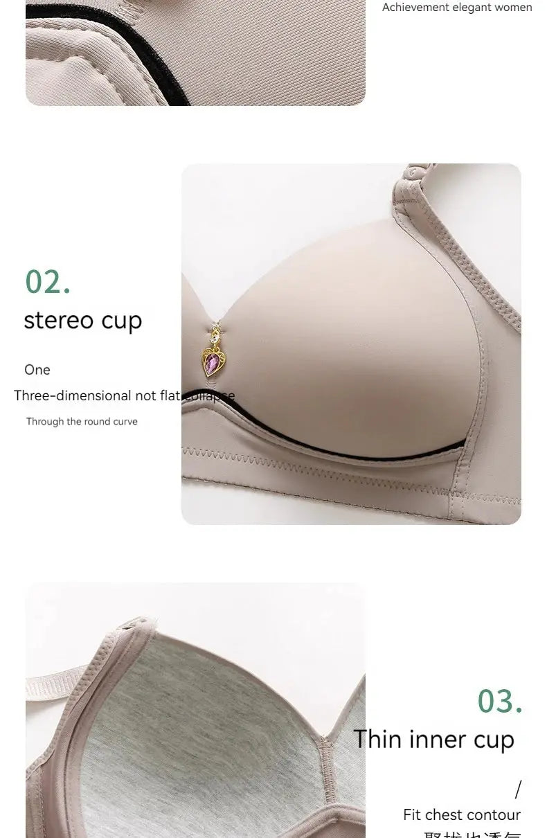 Bra by Simples Market in nude with 3D stereo cups, large size