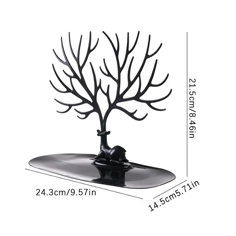 Aurora Home Acrylic Tree Jewelry Display Stand Desktop Organizer For Earrings Necklaces Rings Bracelets