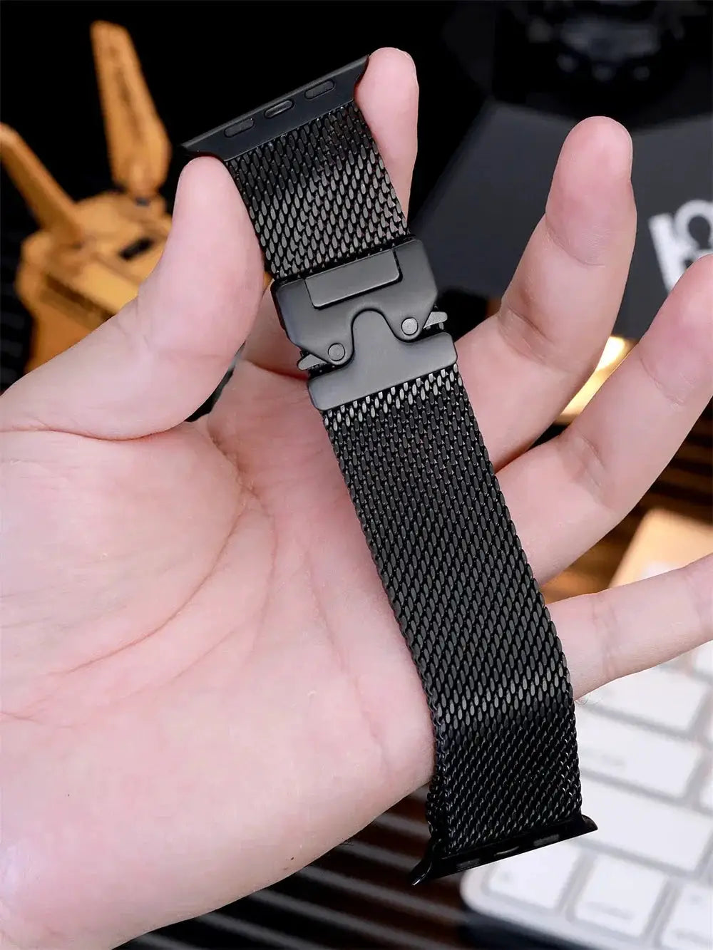 Titanium Milanese Loop For Apple watch Ultra 2 49mm 46mm 42mm 41mm 45mm 44mm 38-40mm Series 10 9 8 7 6 5 4 SE Straps Accessories