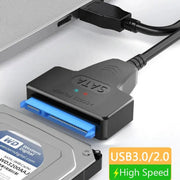 SATA To USB 3 0 2 0 Cable For 2 5 Inch External HDD SSD Adapter Up To 6 Gbps For Data Backup And Disk Cloning