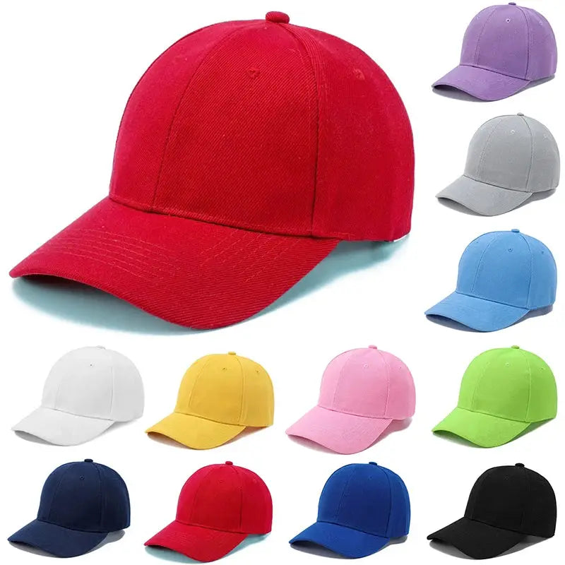 Summer Kids Baseball Cap Cotton Adjustable Unisex Sun Hat Snapback Hip Hop Style For Boys And Girls