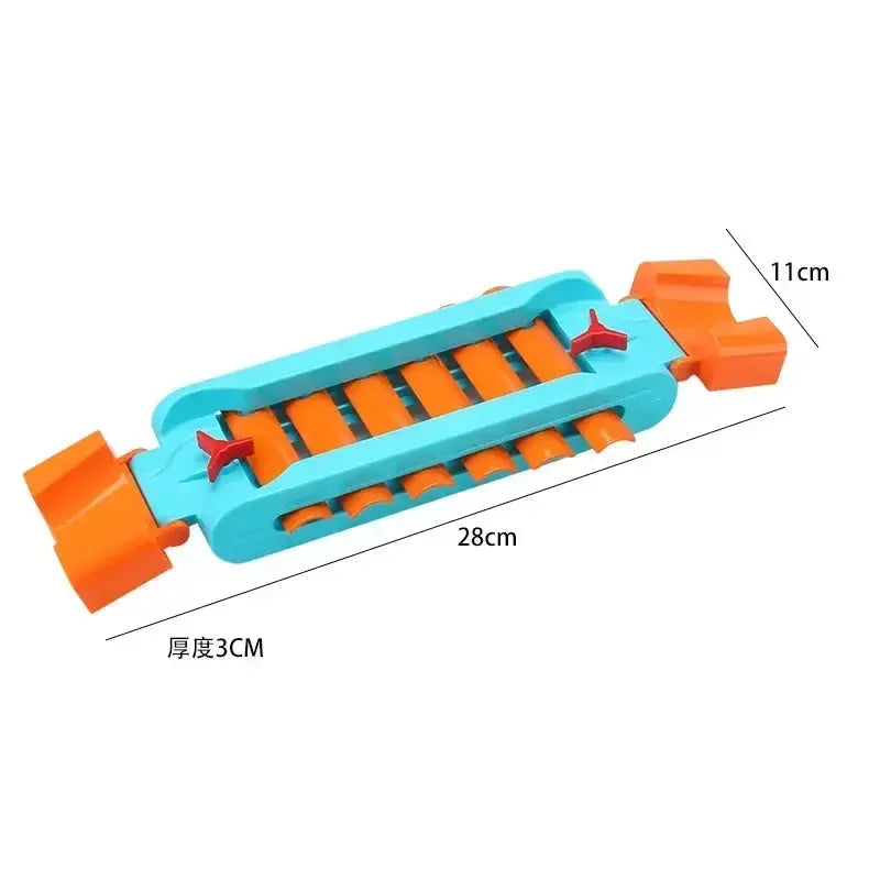 Big Size Building Blocks Marble Race Run Maze Educational Toy For Kids With Large Bricks And Ball Chute Giraffe Gift