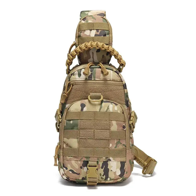 Tactical chest bag camouflage MOLLE sling bag for camping, hiking, cycling by Simples Market