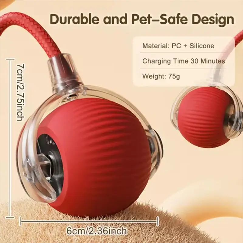 Intelligent Interactive Cat Ball For Obstacle Avoidance Durable Long Lasting Easy To Clean Pet Toy For Cats